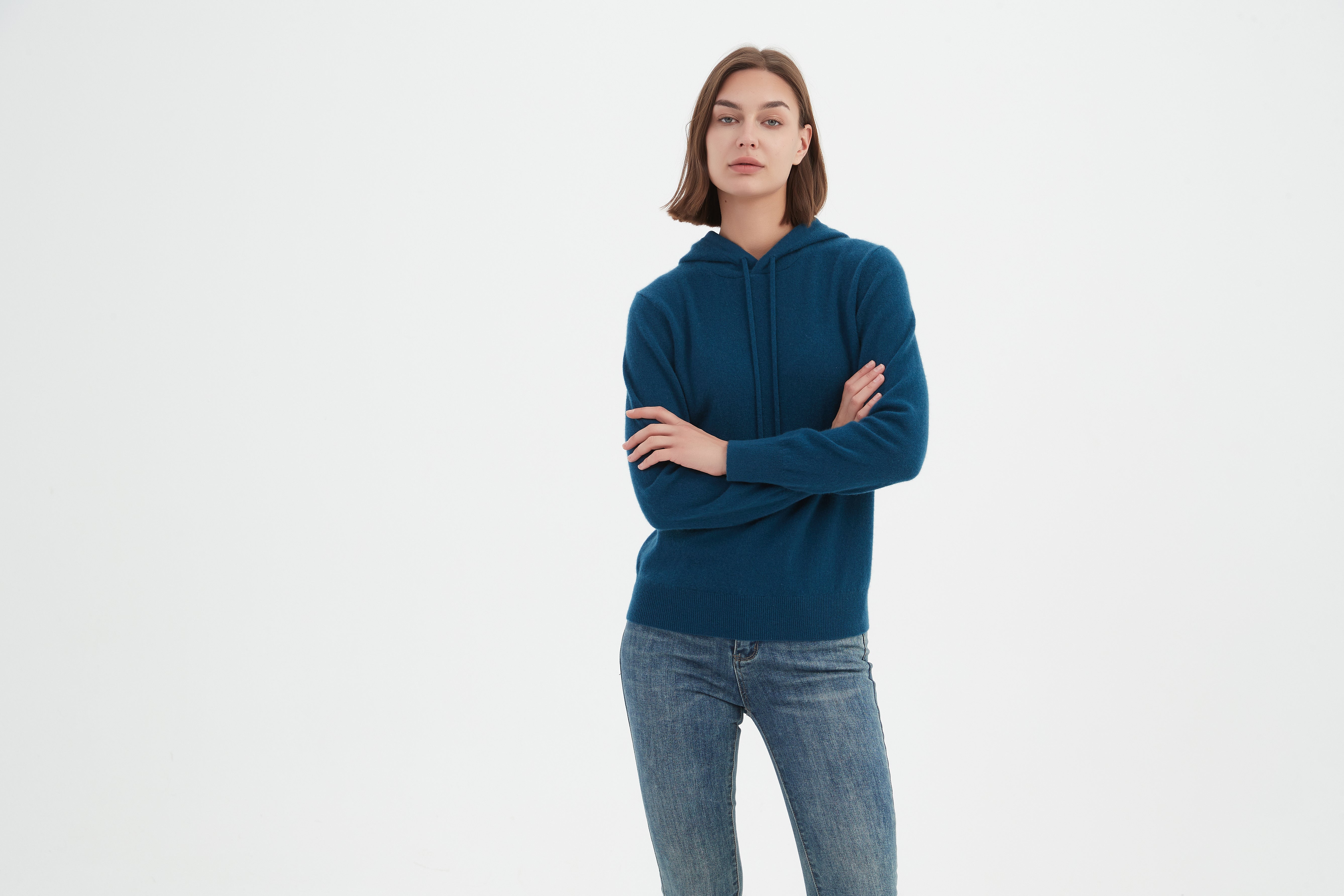 Elevate Your Style with ARANYAA's 100% Grade A Cashmere Hoodie Pullover